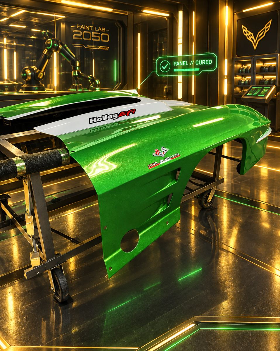 Green Corvette panel